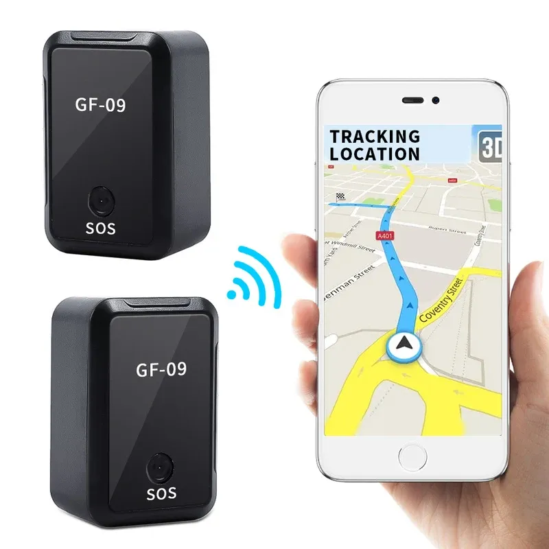 Тревога GF 09 GPS Tracker Anti Lost Locator в режиме реального времени трека против кражи сильное магнитное позиционер сообщений