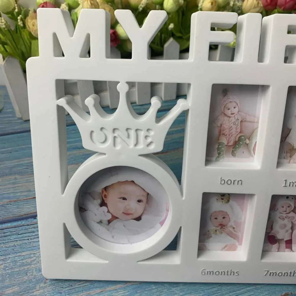 フレームクリエイティブDIY 12ヶ月の赤ちゃんの写真お土産子供成長メモリギフトアクセサリーディスプレイプラスチックフォトフレームクリエイティブディーフレーム
