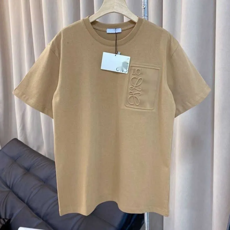 Summer T-shirt Mens Sweatshirt Loe Designer Tshirt Round Neck Pullover Shirt 3D Printing Tee Men Kvinnor Kort ärm Tshirts Luxury Clothing Euro Storlek