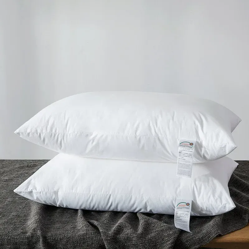 Travesseiros para almofadas para dormir ortopédico branco com frete grátis Groggery Groggery Medical Headrest Fiber Bedroom Pillow para dormir pescoço