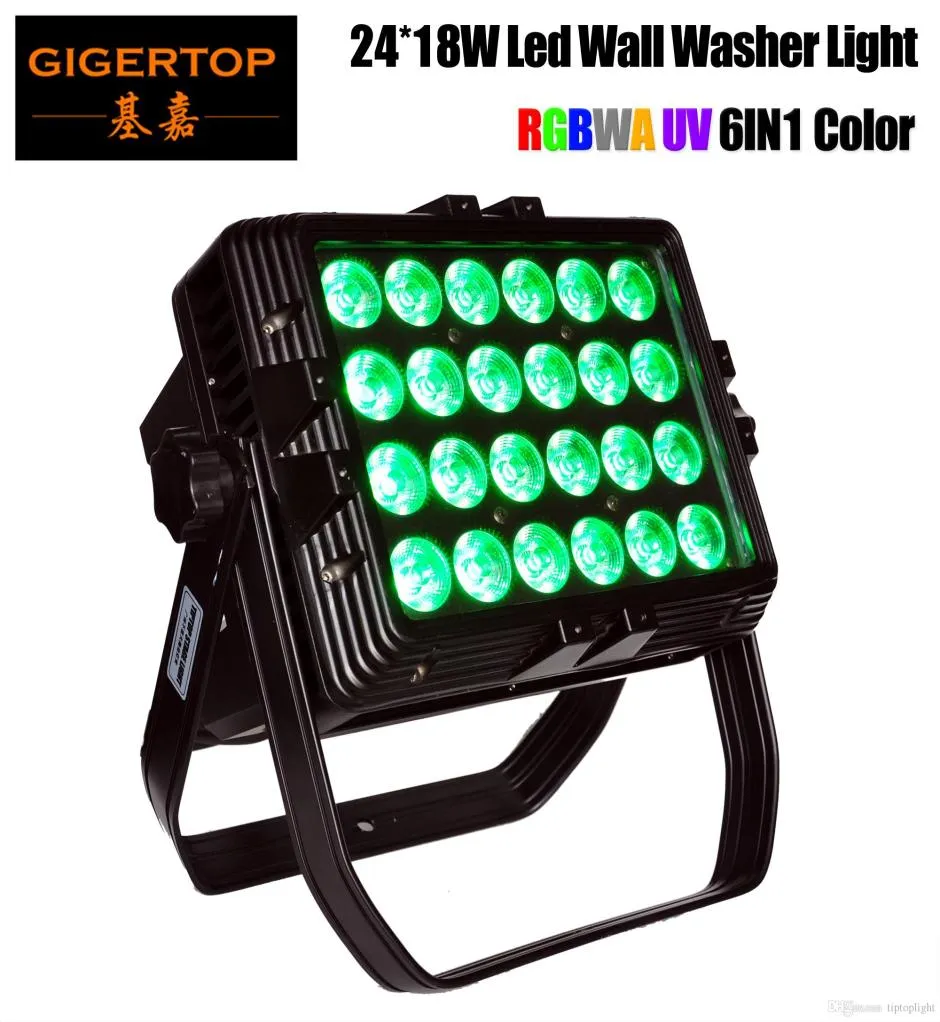 Gigertop TPW2418 24 x 18W RGBWA UV 6IN1 Square Shape Led Wall Washer Light Tyanshine Leds 24pcs High Power Waterproof IP65 Rate8322701