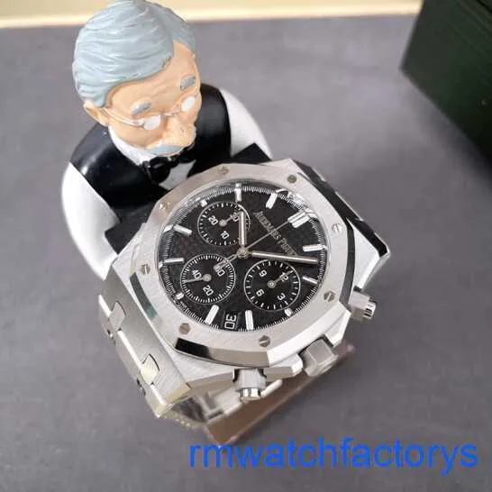 AP Athleisure Wrist Watch Royal Oak Series 26240st en acier inoxydable Black Plate Men's Fashion Leisure Business Sports Back Transparent Mechanical Luxury Watch
