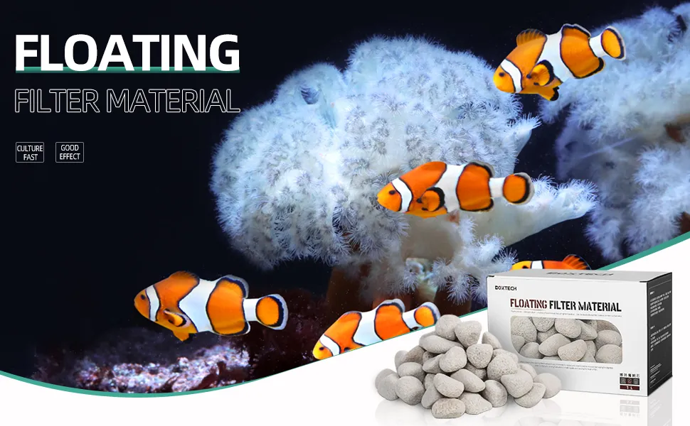 Premium Ceramic Media for Aquarium - Floating Bio Filter for Thriving ...