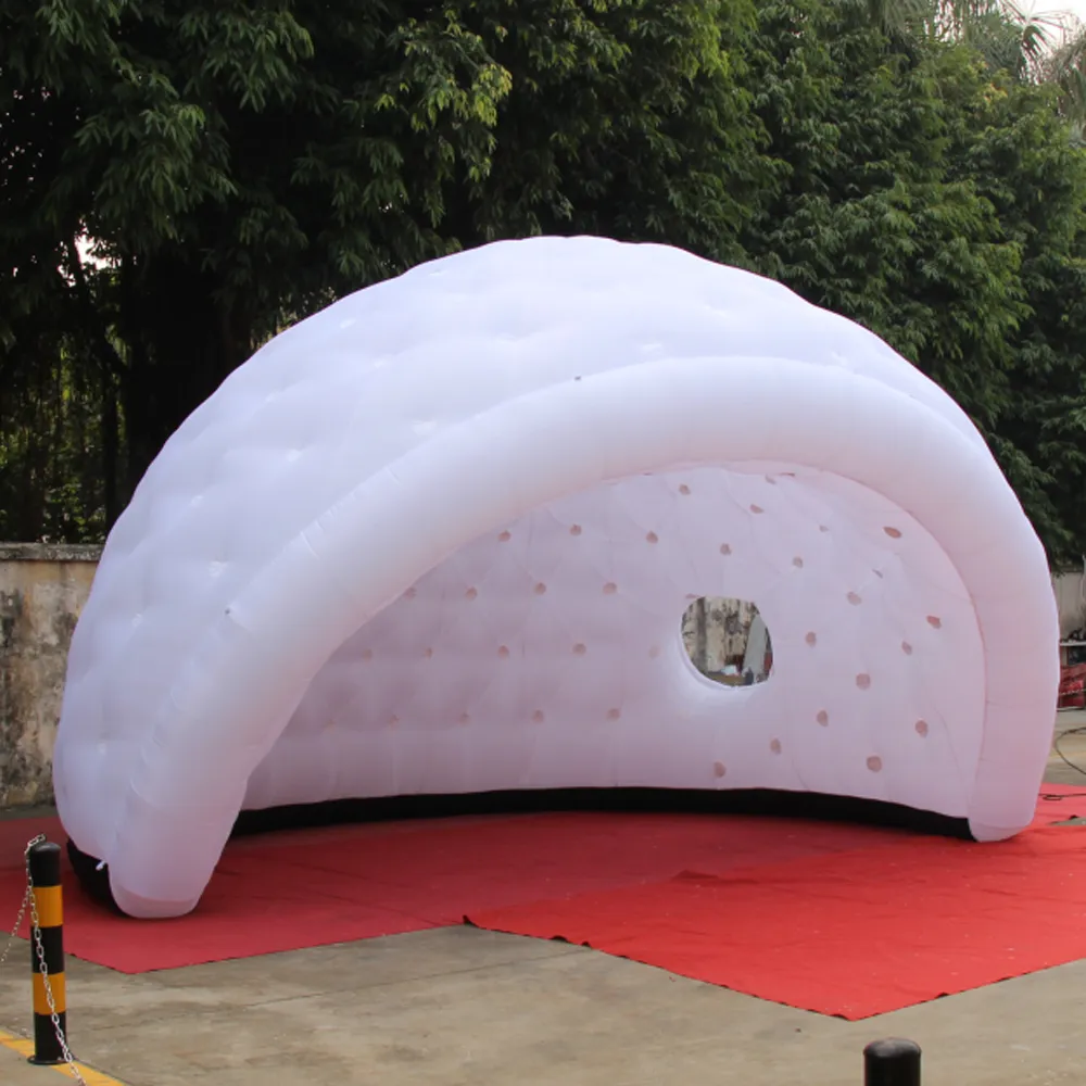 10m dia (33ft) with blower Party Disco igloo inflatable half dome tent with 2 circle windows,event golf marquee for advertising