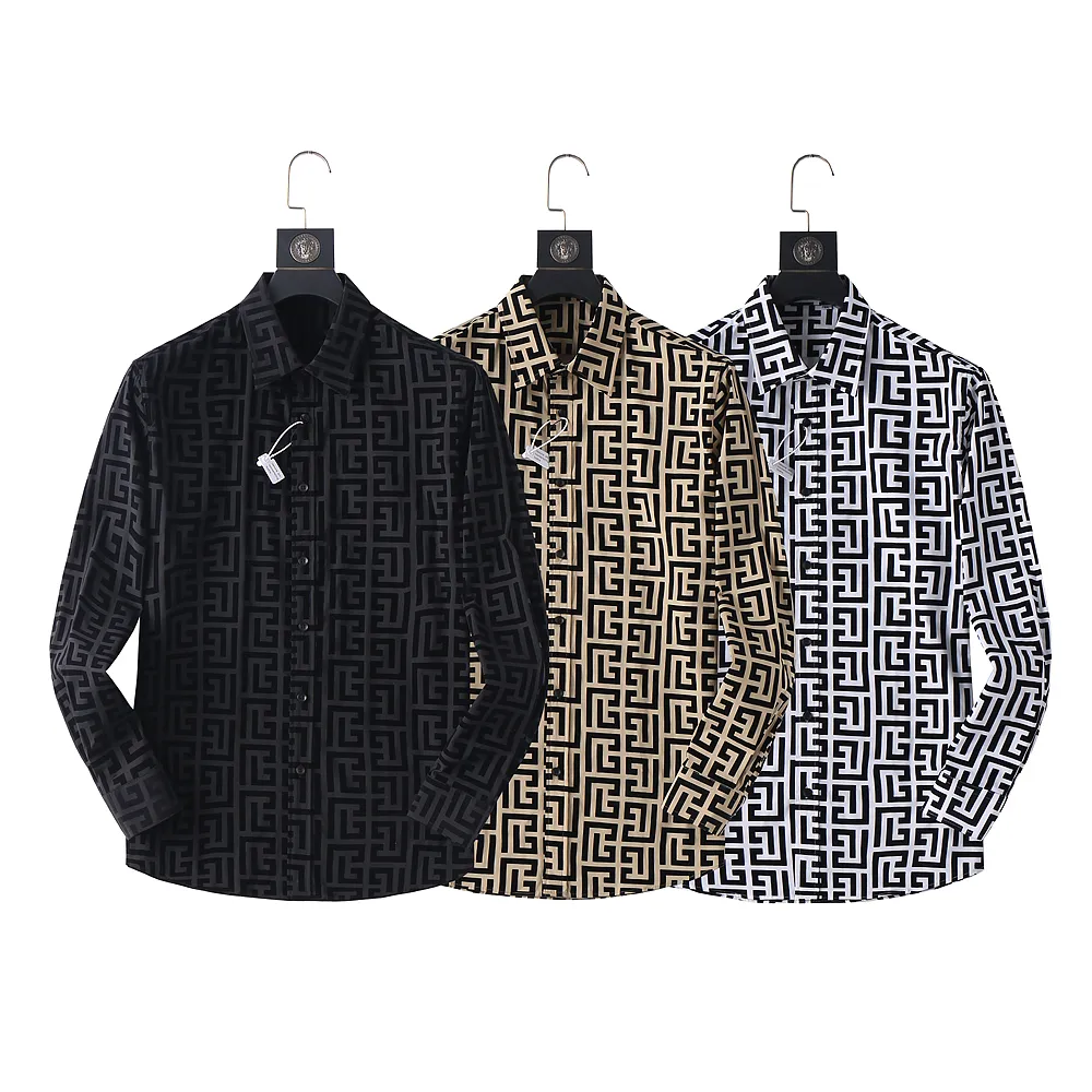 Дизайнерская мужская рубашка для бизнеса модная рубашка бренд бренд мужская весенняя тонкая рубашка бренд стилист роскошная одежда M-3XL