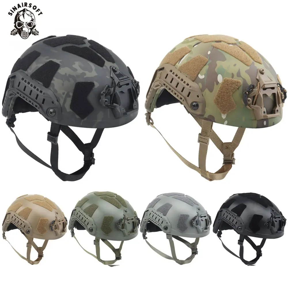 Hjälmar Ny lättviktarmé Fast Hjälm Full skyddsversion Taktisk SF Suprt High Cut Helmet Paintball Wargame Airsoft Hjälm