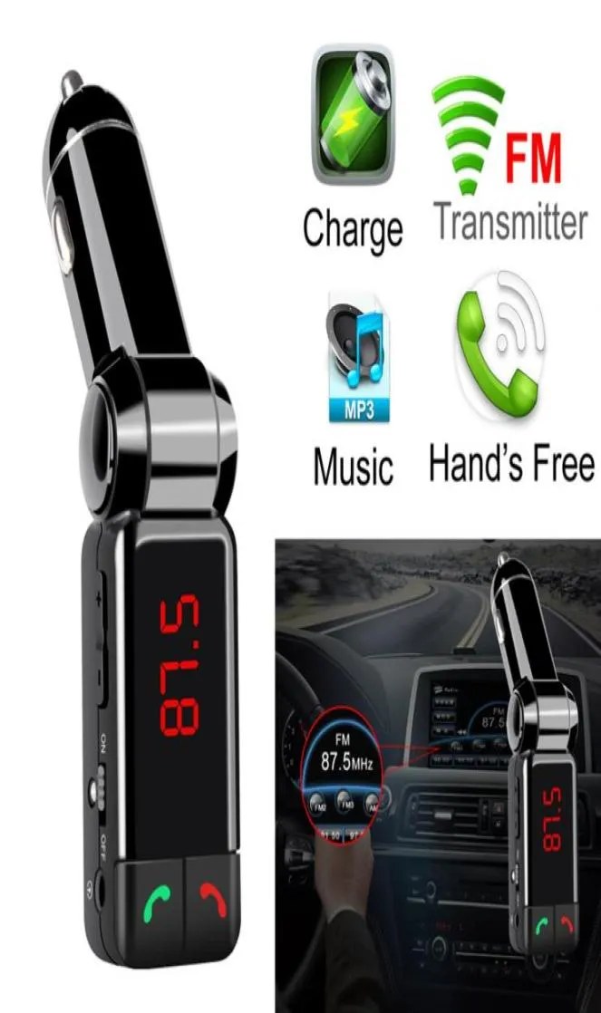 BC06 Bluetooth Car Charger Bt Car Charger MP3 BC06 MP3 MP4 Player Mini Puerto dual Aux FM Transmisor2561224