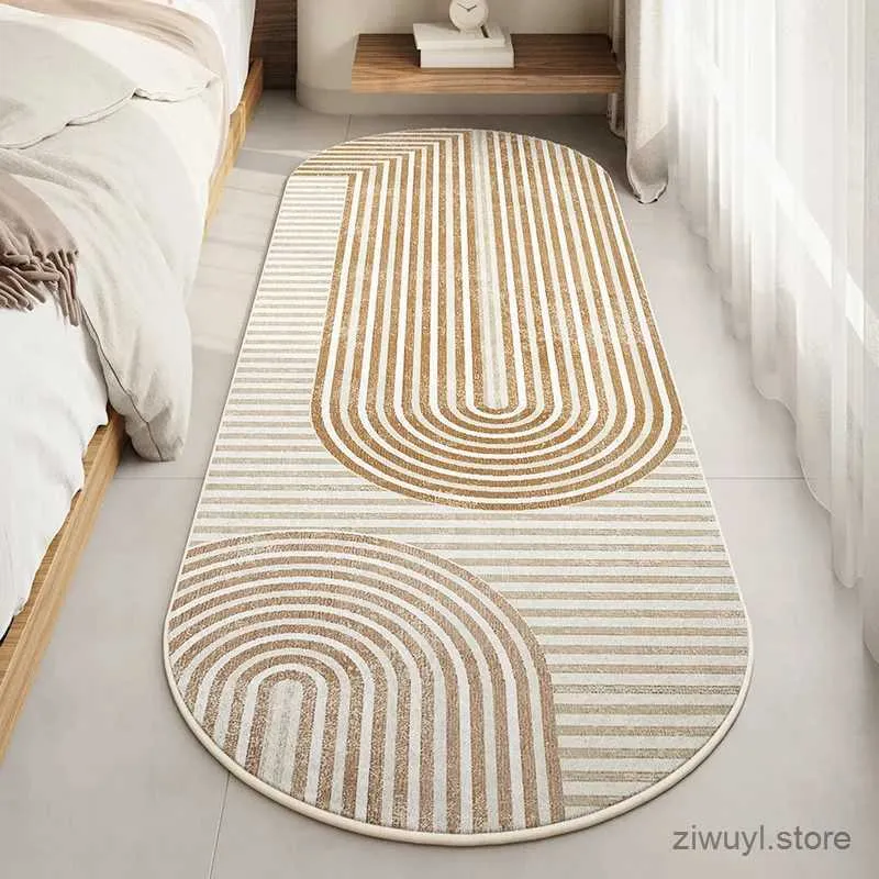Carpets ovales longues tapis de chambre à coucher tapis de chevet de chambre à coucher