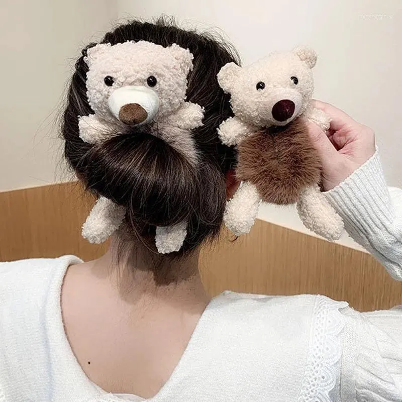 Accessoires de cheveux belles groupes de ours doux femmes filles en peluche