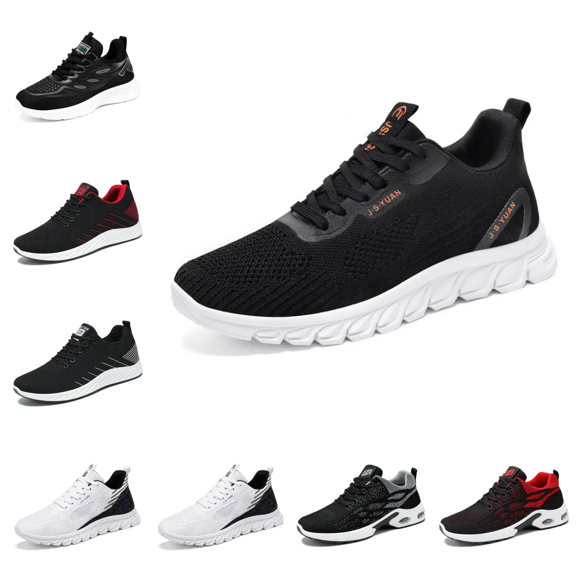 Gai Gaisuper Summer Men Run Running Shoes Breatable Comunor Ligero Black Men Training Zapatos EUR39-44