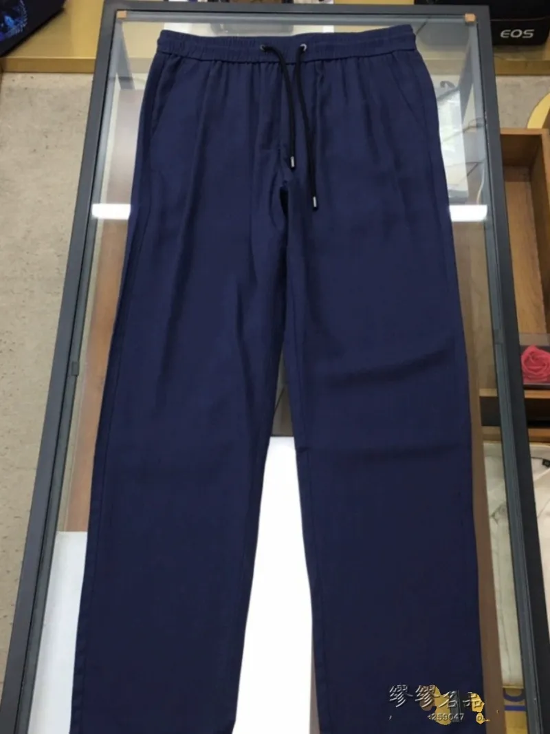 Pantaloni da uomo estate sport sport brunello elastico pantalone cineselli blu navy nero blu