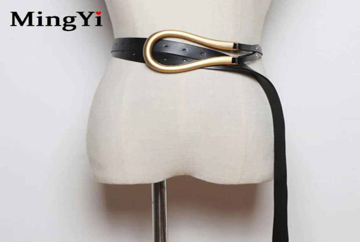 Designers Women Fashion Belts High Quality Ladies Big Horseshoe Buckle Leather Double Tassel Waist Belt For Coats1520030