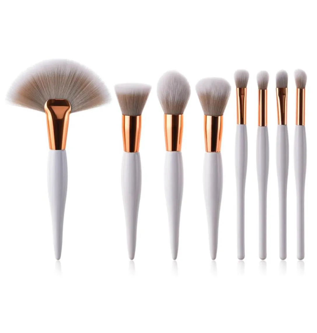 retail makeup brushes 4piece1set 8piece1 set A rich hair brush fan brush freight for gift and promotion9799289