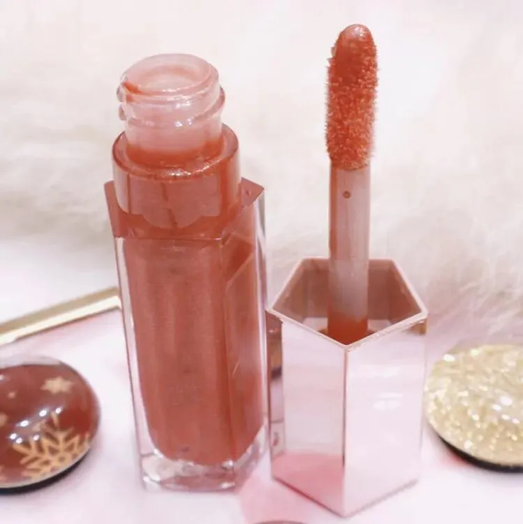 Maquillage à lèvres Liquide à lèvres liquide brillant Glaze à lèvres Long Wear Lipgloss 9 Couleur Cosmetics de paillettes difficiles