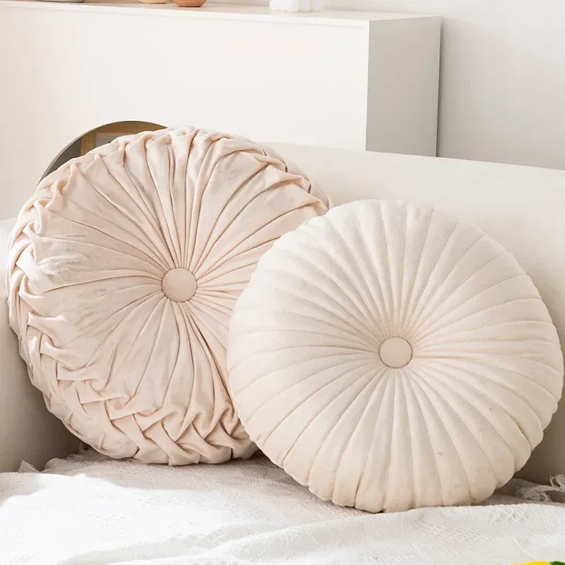 Oreiller rond siège dos coussin jet oreiller à la maison décoratif pour le salon chaise canapé canapé pour toutes les saisons cadeau de Noël