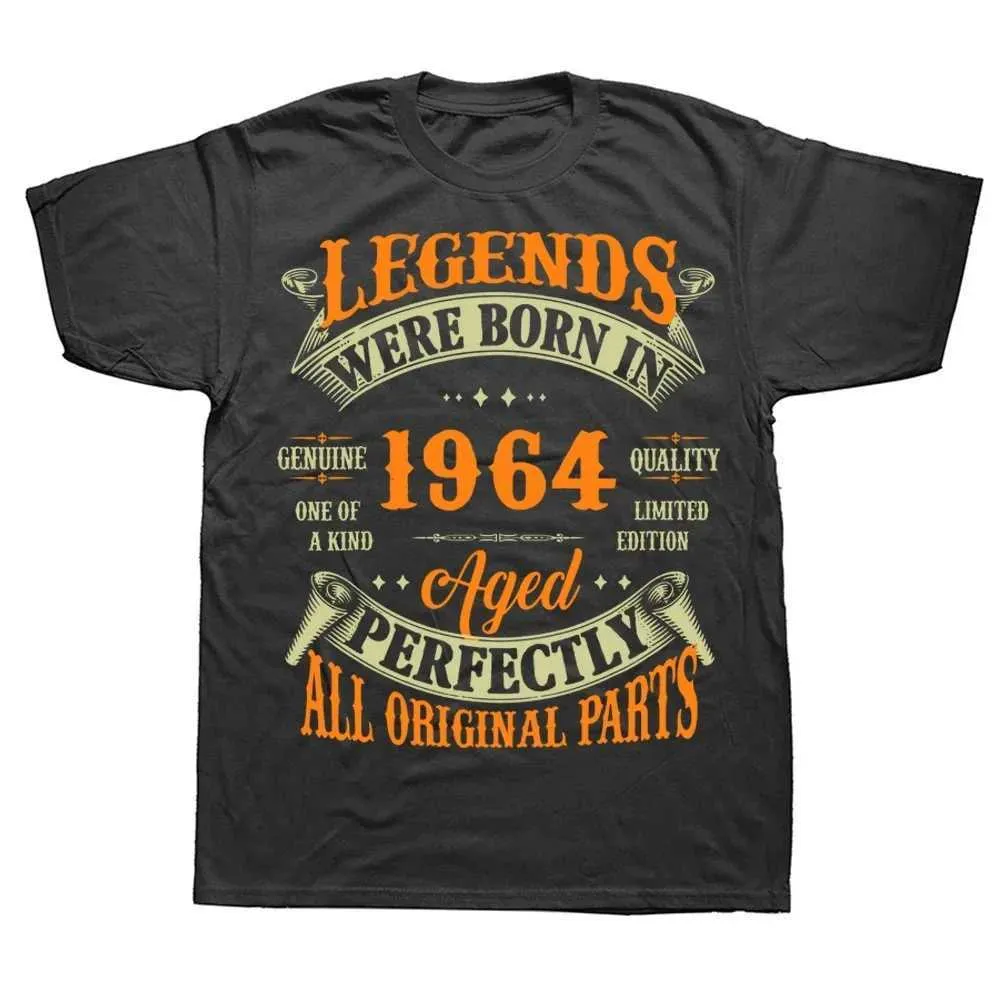 Erkek Tişörtleri T-Shirt De Manga Curta Para Homens Strtwear Aniversrio Estilo Vero Roupas Maskulinas Nascido EM 1964 59 ANOS H240425