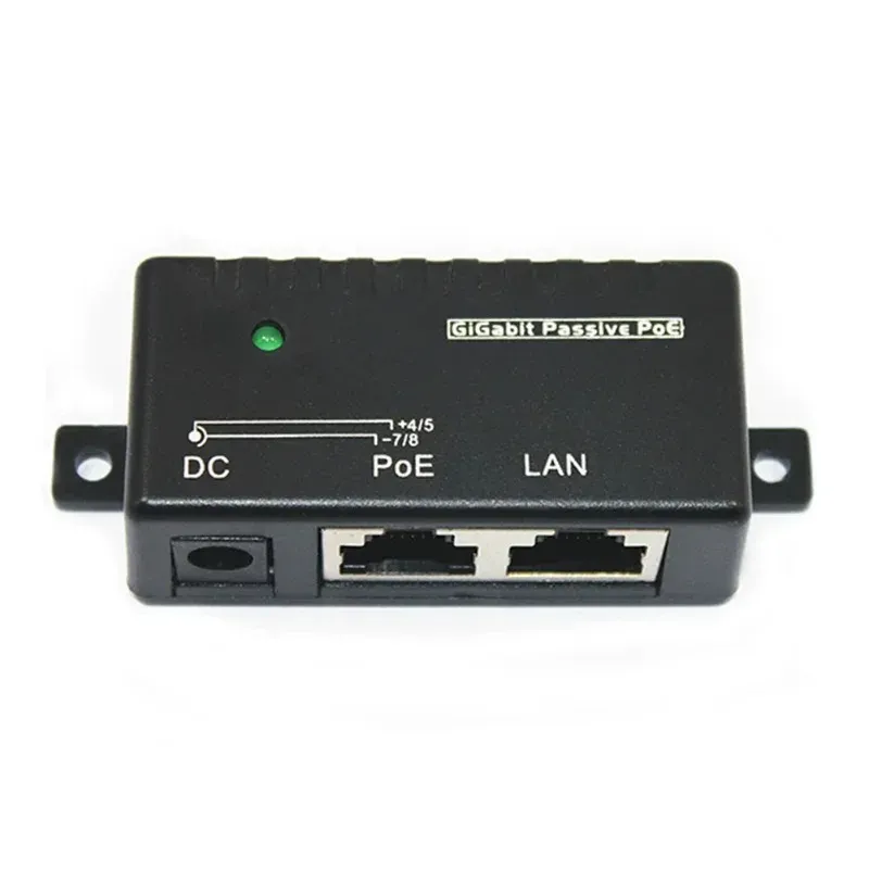 Ny 2024 100Mbps 5V 12V 24V 48V/1A POE Injektor Power Splitter för IP -kamera Poe Adapter Modul AccessoriesFor 100 Mbps Poe Splitter för IP