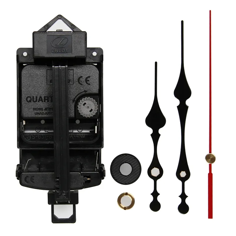 Clocks SHINFUKU 6mm & 11mm Sweep Pendulum Clock Mechanism 2057# Black Hands Clock Accessory Quartz DIY Kits