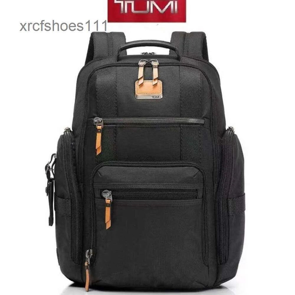 Alpha Back Quality Ballistic 232389 Nylon 2024 Borse Business Bag Bag Mens Backpack High Functional Pack Tummii Travel Travel Tummii Computer 1Har