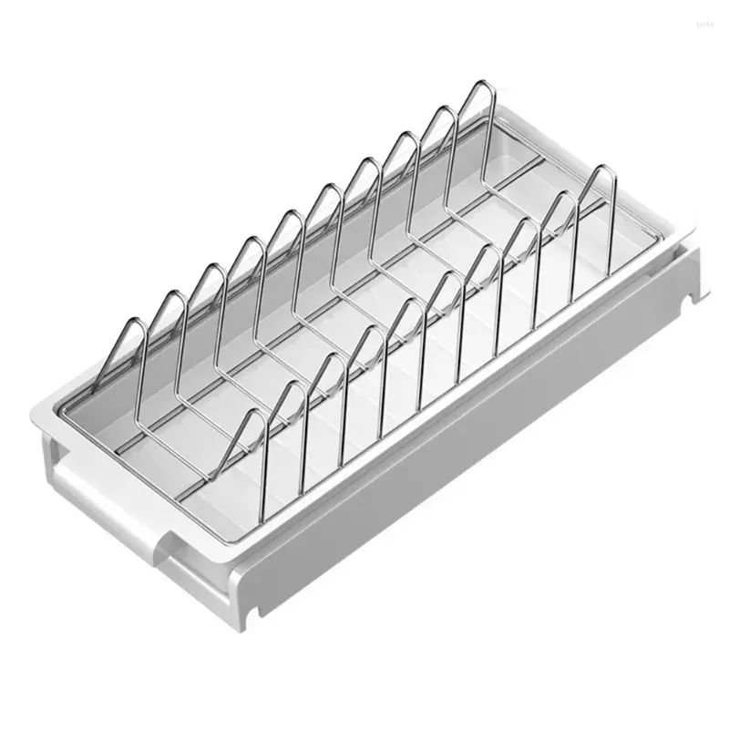 Kitchen Storage Drawer Drainer Sliding Rack Cabinet Dish Multi-level Sink Organizer Pull-out