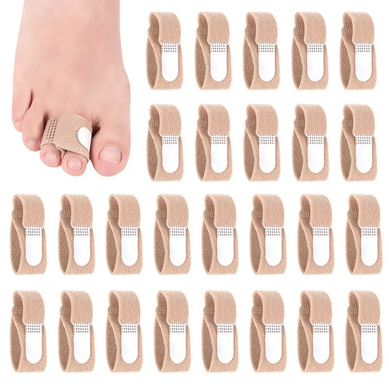 Traitement Ad30 PCS Toe Broken Toe Wraps Bandages rembourrés Hammer Toe Toe séparateur Splints Finger Dinger pour les orteils du marteau, Toes tordus