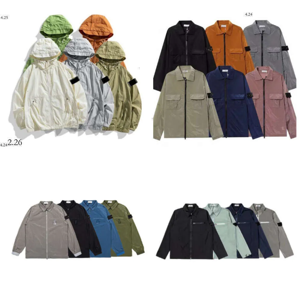 Designer Jacket Men's Jacket Brand Jacket Spring/Summer Lightweight Long Sleeved Trench Coat Waterproof And Sun Proof Raincoat Size: M-2Xl Stones Islandes 978