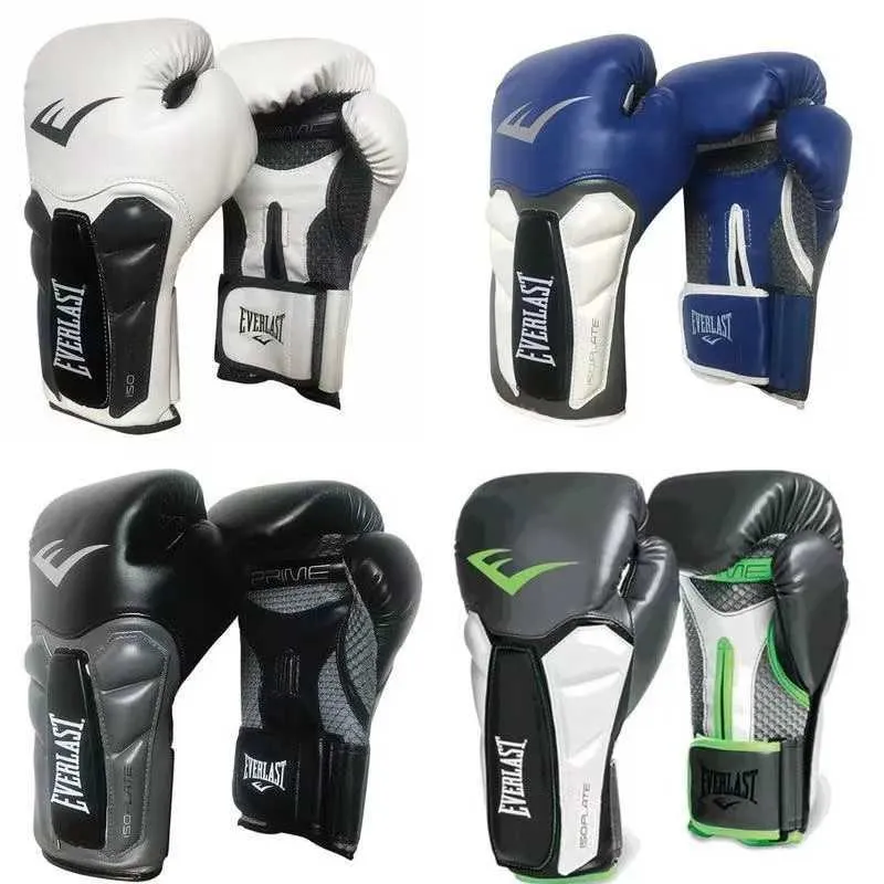 Skyddsutrustning 10/12/14oz Professionella boxningshandskar Tjocka Pu Muay Thai MMA Training Gloves Boxing Training Accessories 240424