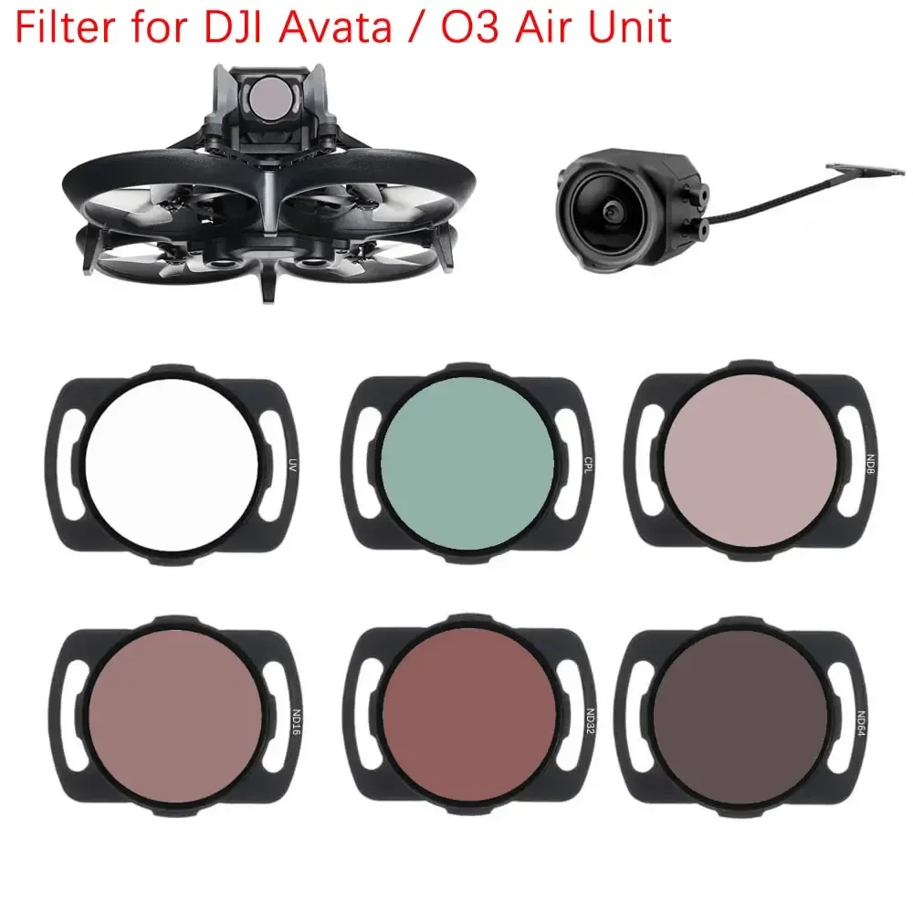 Accessoires Aluminium legeringsfilter ingesteld voor DJI Avata FPV Lens Filter Camera Optisch glas ND8/16/32/64 CPL Polariser Filters Accessoires