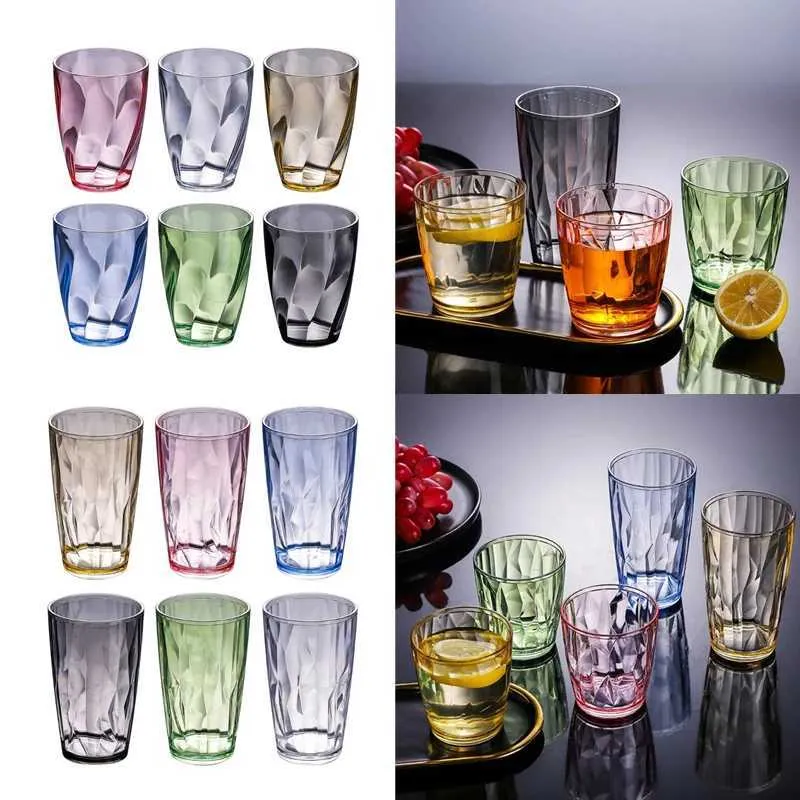 Tumblers Acrylic Drinking 유리가 아닌 플라스틱 와인 샴페인 산산이 방수 워터 바 55KF H240425