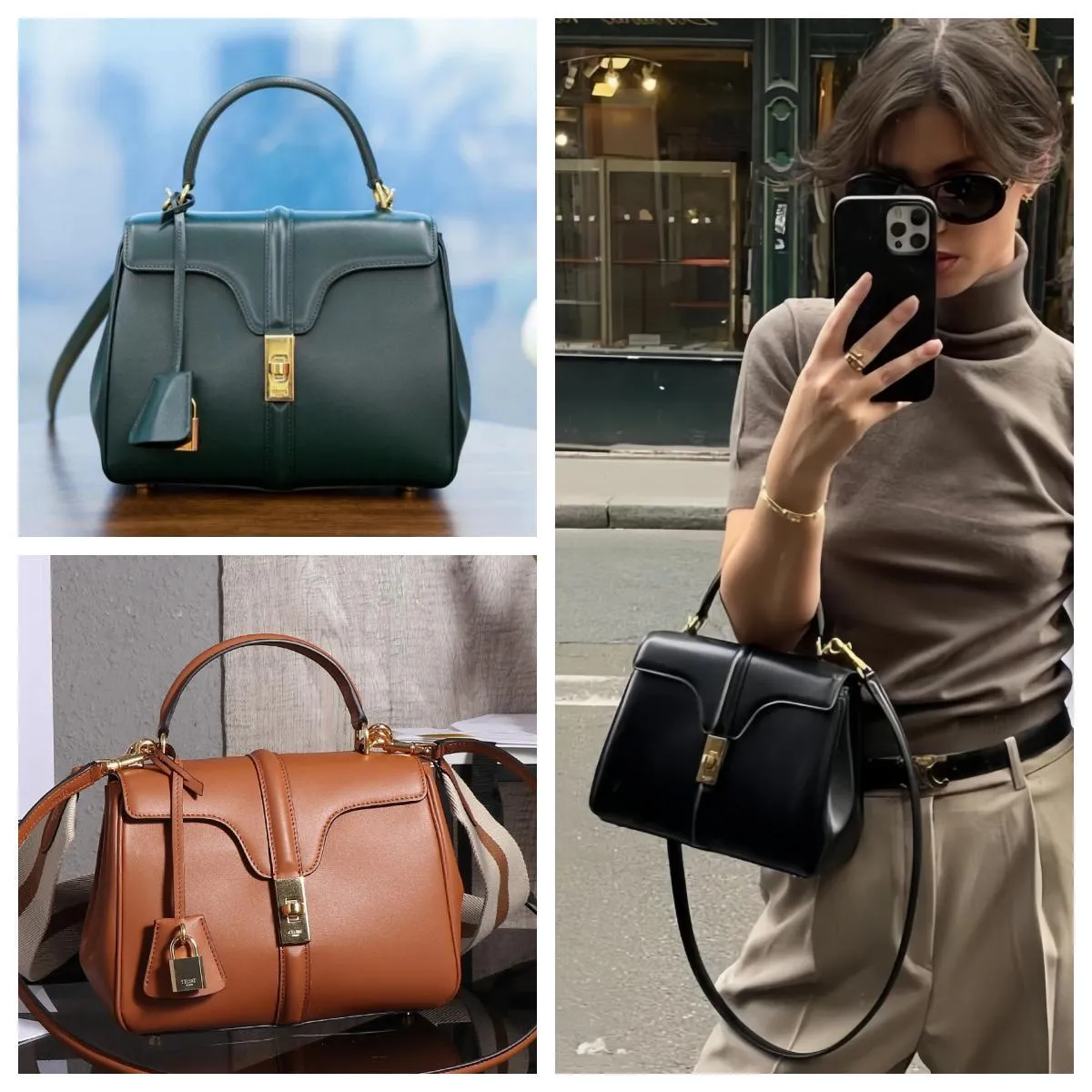 Bolsa de designer feminina para feminino clássico Triumphal Arch Bag Saco Crossbody Bag Bag de couro real Napa preta de alta qualidade +com caixa original