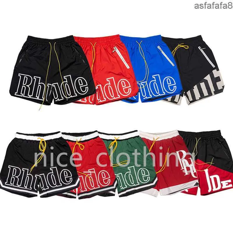Mens Rhude Shorts Designer Short Pants Womens Sports Sweatpant Summer Beach Gym Fitness Loose Oversize Style Trousers Dasm