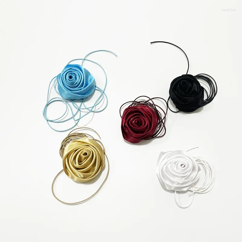 Anhänger Halsketten Multi -Farb -Retro -Modeurlaub Sommer Rosengurt Halskette