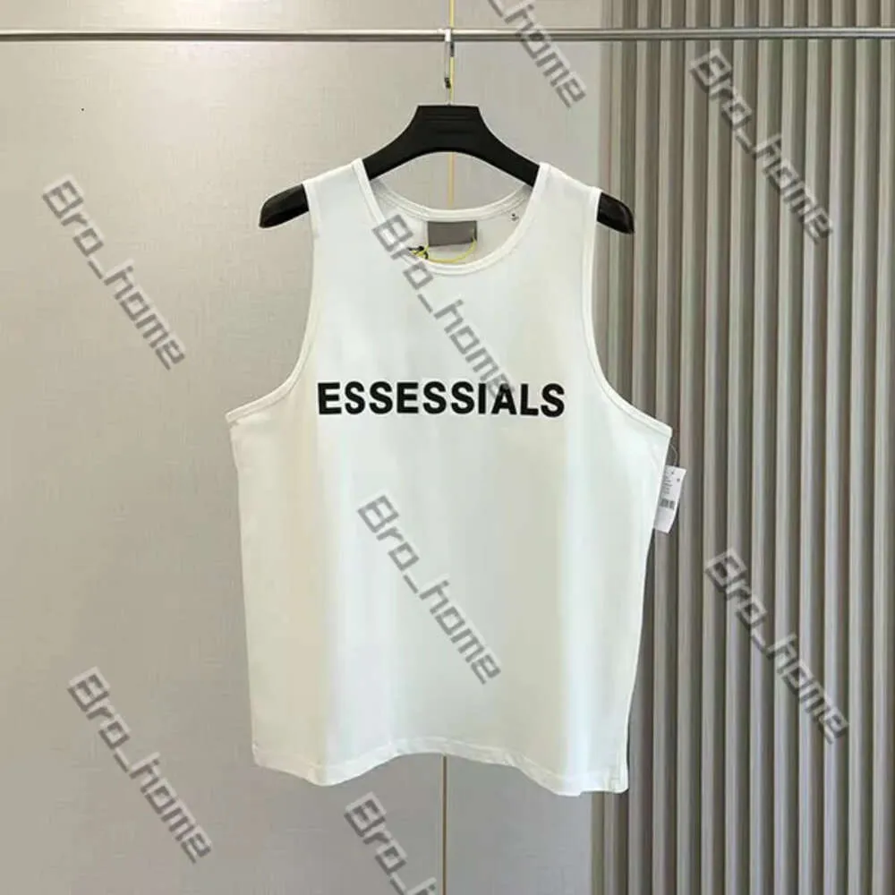 Designer EssentialSshirt T-shirt Tee Mens Tank Top Tend Tend Brand tridimensionnel Lettrage Pure Coton Coton décontracté Loose High Street Soupli