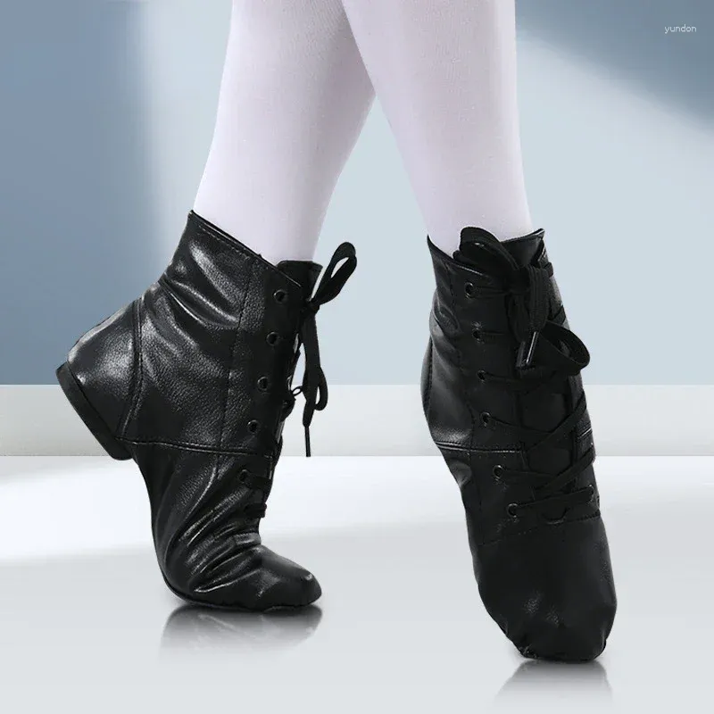 Chaussures de danse Child's Pu High Top Jazz adulte Soft Sole Women's