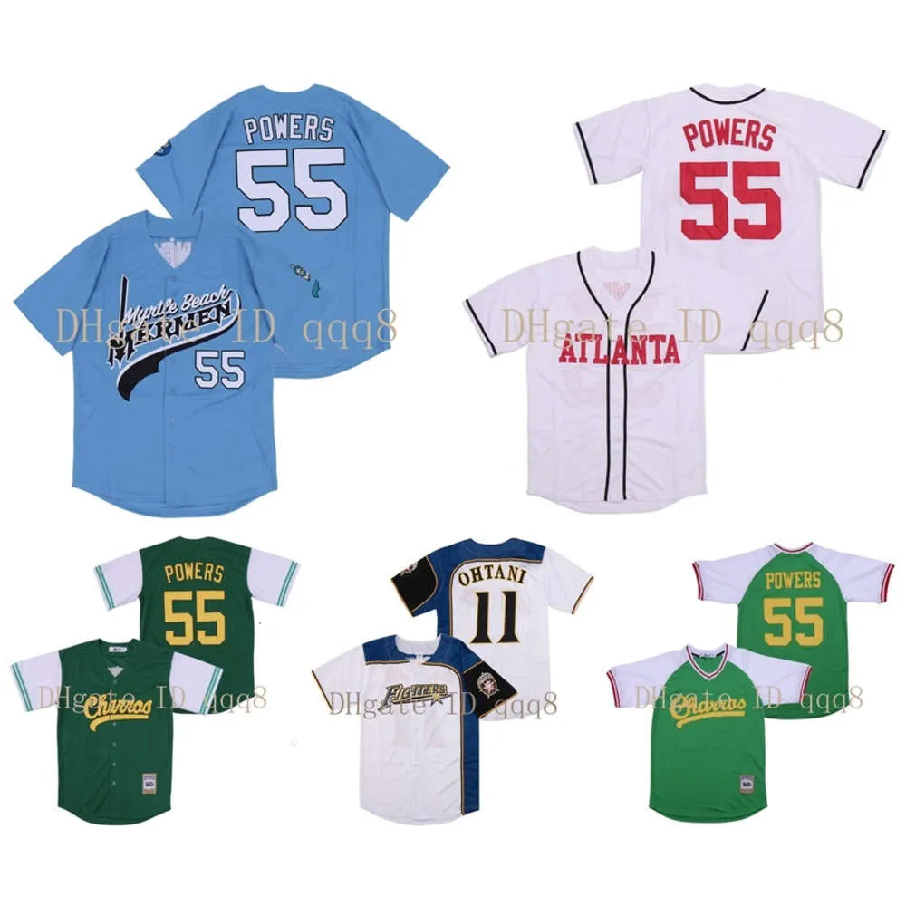 Kob 55 Kenny Powers Jersey Hokkaido Nippon-Ham Fighters 11 Shohei Ohtani Eastbound and Down Mexican Charros Movie Baseball Jersey 100％ステッチ