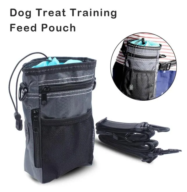 Hondenbehandeling Training Pouch Dog Training Oxford Tas met riemriem draagt gemakkelijk speelgoed brokken traktaties8827511