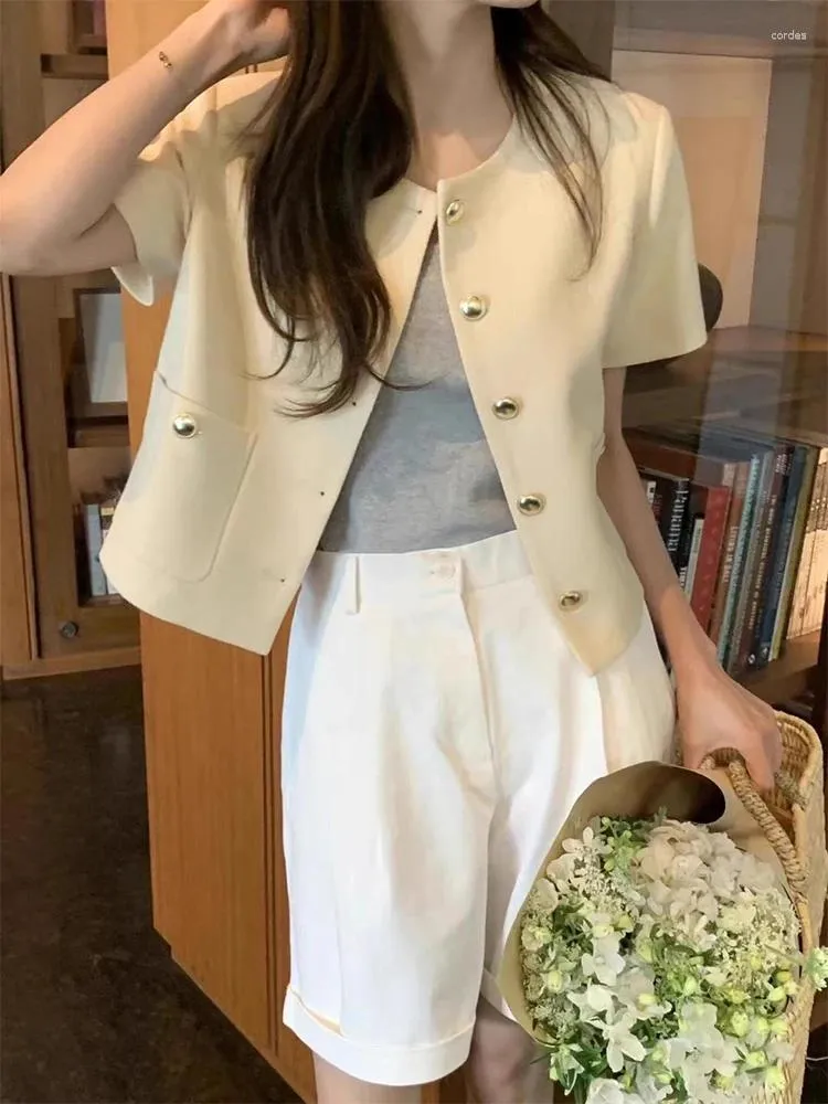Jackets femininos gkyocq coreano chique de verão tops tops jake