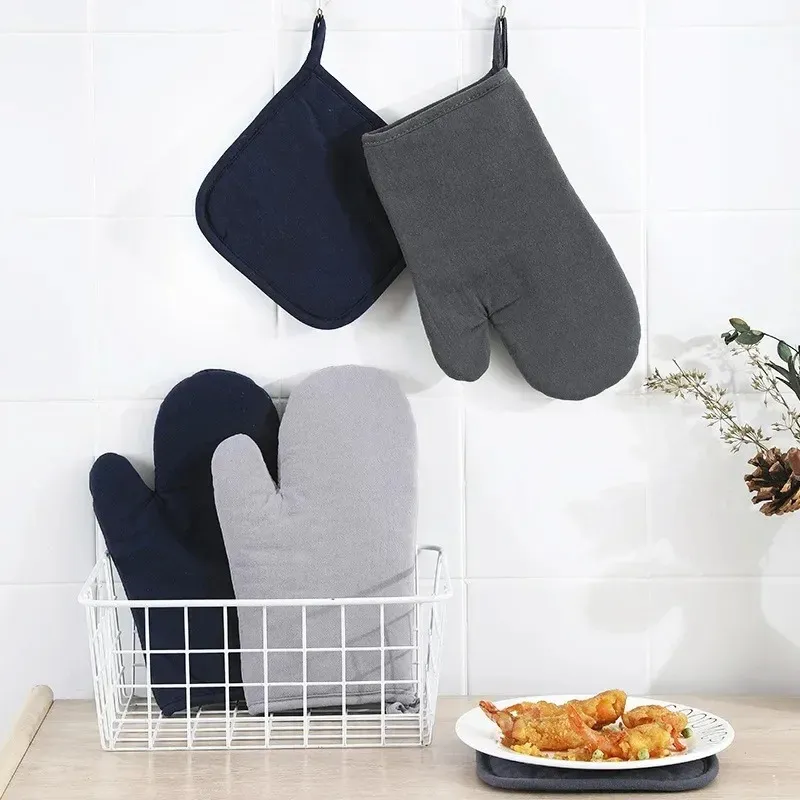 Gants de cuisine isolation padber motif léopard Cuisine Cuisine Glants micro-ondes Boke BBQ Potholders Potholders Forts Mitts Potholder Pad