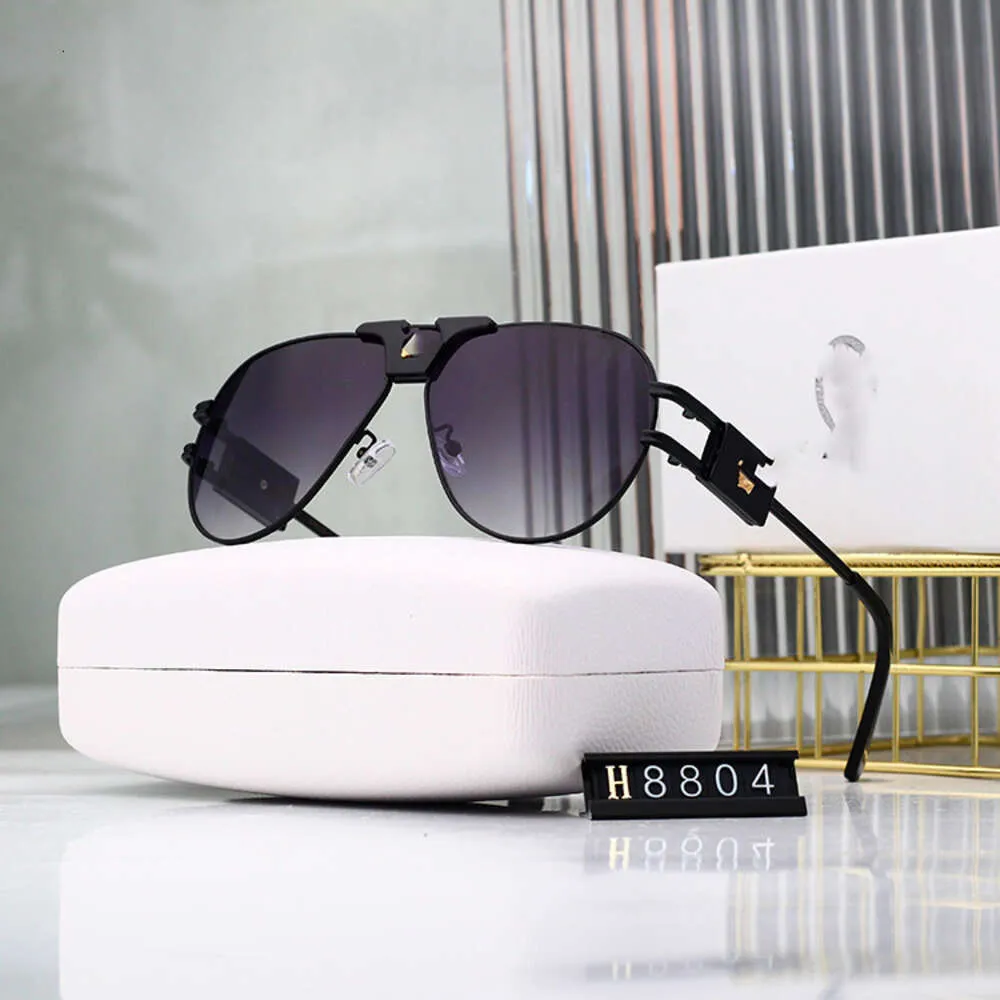 People Vercaces Gläsern Designer Sonnenbrille für Mann 2024 Mode Sonnenbrille Männliche und weibliche Krötenbrillen Netz