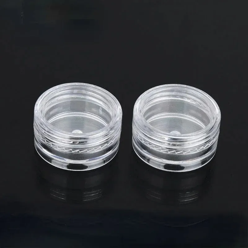 50Pcs Cosmetic Jar 5g Small Empty Cosmetic Refillable Bottles Plastic Eyeshadow Makeup Face Cream Jar Pot Container