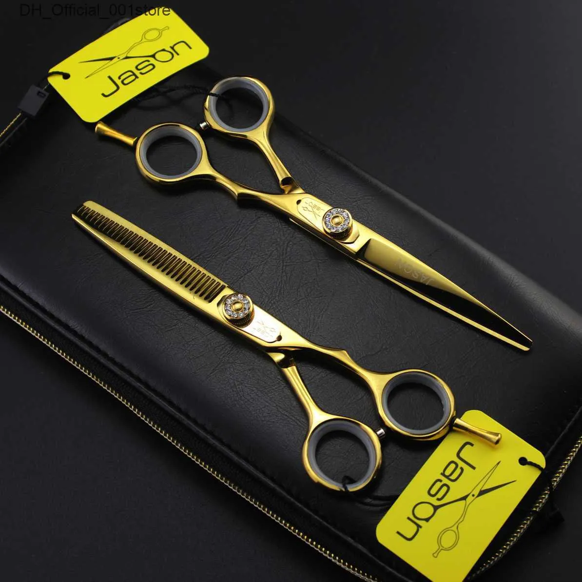 Hair Scissors 328# 5.5 16cm Brand Jason TOP GRADE Hairdressing Scissors 440C Professional Barbers Cutting Scissors Thinning Shears Human Hair Scissors Q240425