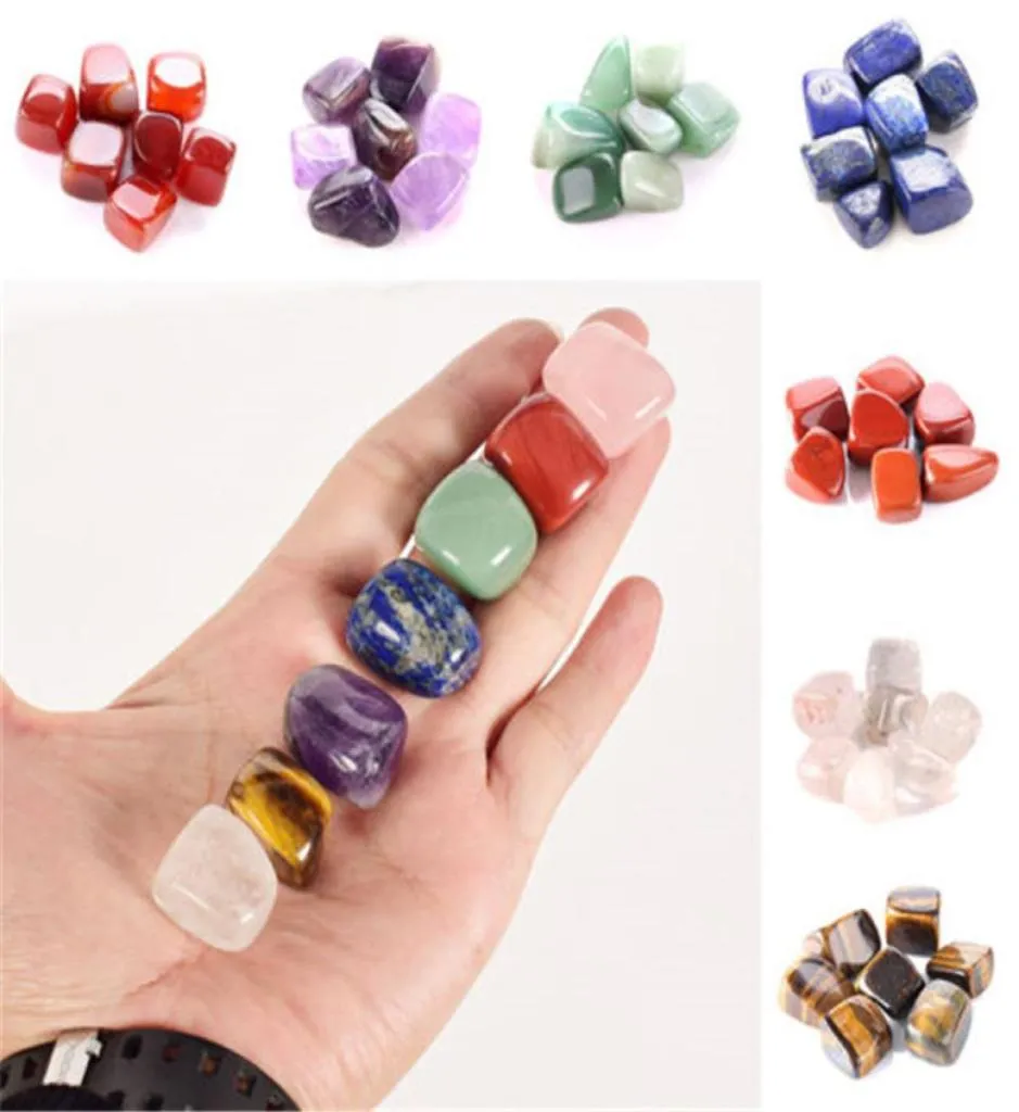 Crystal Chakra Stone 7pcs Set di pietre naturali Palm Reiki Cristalli di guarigione Accessori per decorazioni per la casa 6152435