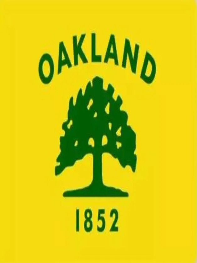 Калифорнийский флаг Oakland City Flag 3ft x 5ft Polyester Banner Flying 150 90 см. Флаг пользователя Outdoor6105743