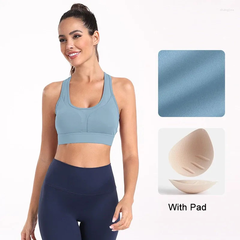 Yoga Outfit Hollow Out Women Bra Fitness Sports Running Vest Padded Crop Tops Underwear Work Gym Top Bras