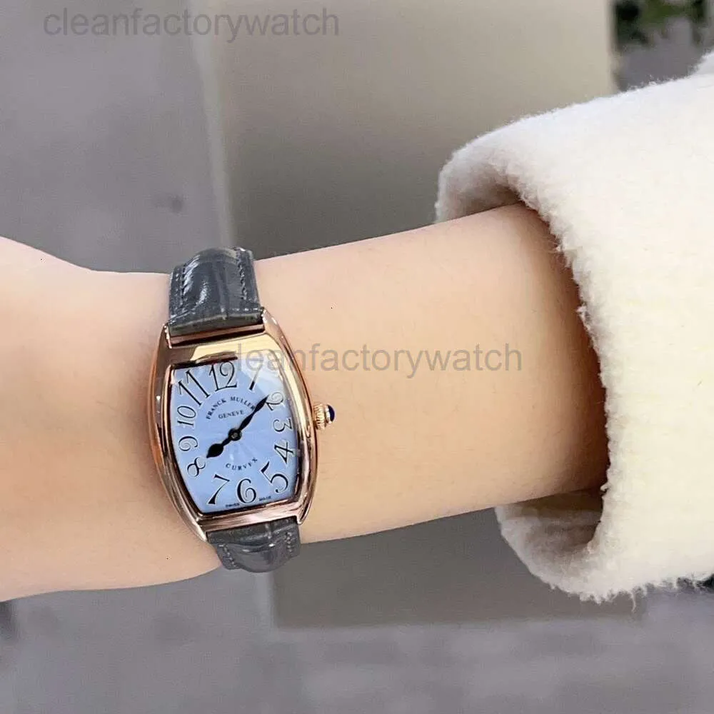 Elegant Quartz Leather Watch: Exquisite Ladies' 35mm Franck Muller Design  Timepiece