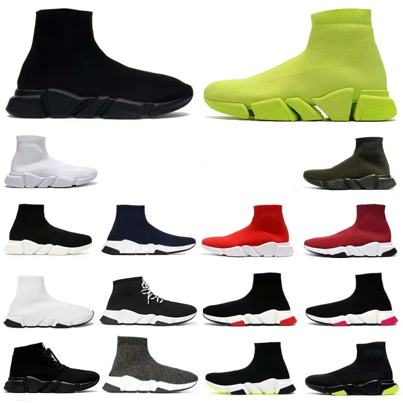 Designer Track Runners Shoes Socks Boot Running Shoes Platform Mens Women Speed ​​2.0 Trainer Runner Sneaker Sock Shoe Nice Master Womens Sneakers