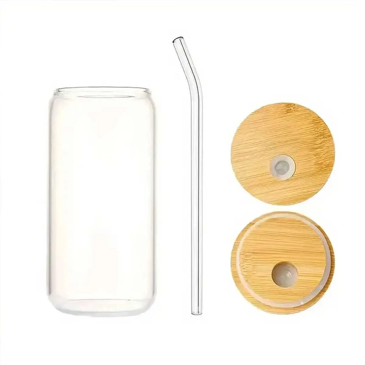 Tumblers Red Love Heart Drinking Glass Can With Bamboo Lid Straw Iced Coffee Tumbler Gift till par Friends Summer Cup H240425