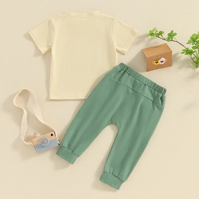 Clothing Sets Toddler Spring Outfits 2 Piece Little Boys Clothes BIG Brother Letter Short Sleeve T-Shirt And Elastic Pant Set