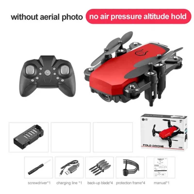 ZK20 LF606 MINI RC DRONE 4K 5MP HD KAMERA FOLDBAKT DRRONS Höjd Håll Pocket Profesional Quadcopter Dron Gift Toys for Boys