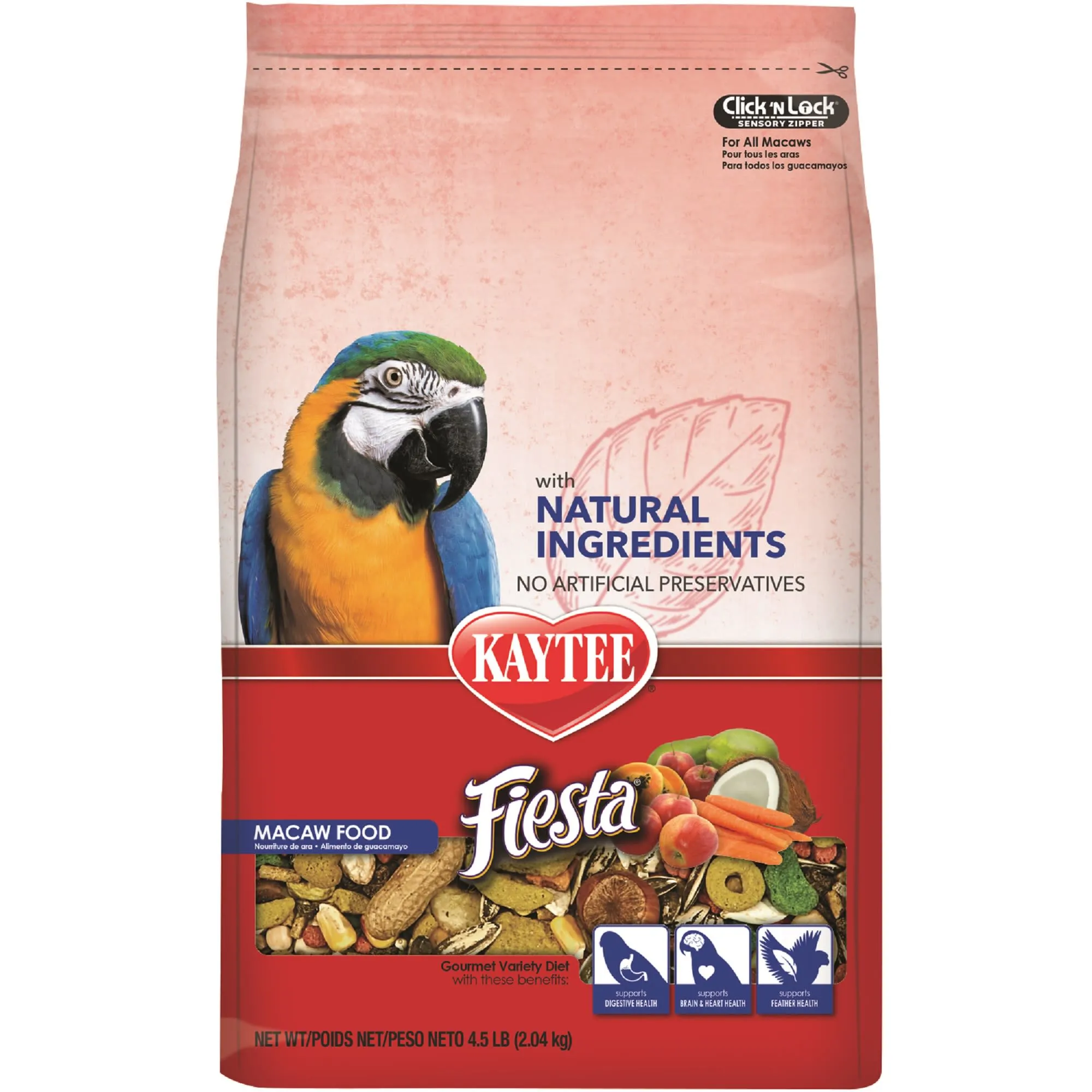 Save Big on Bulk Kaytee Fiesta Macaw Food Wild Bird Food Mix, Colorful  Parrot Diet, Macaw Foraging Toys Balanced Nutrition, Lbs Best Deals  on